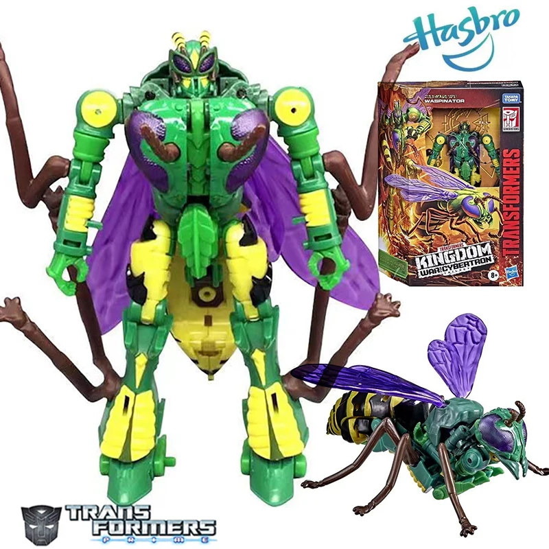 Novità Transformers Generations War For Cybertron Kingdom Deluxe Wfc-K34 Waspinator 16Cm Action Figure Robot Gift