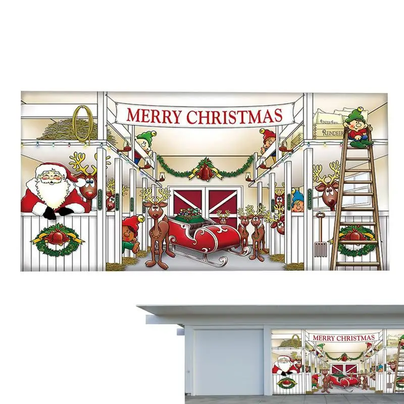 Christmas Decoration Ideas Garage Doors Christmas Decorating Ideas