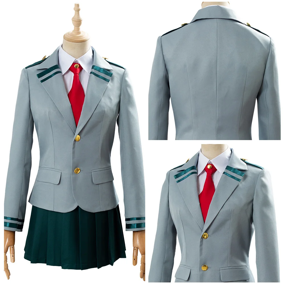 

Boku no My Hero Academia School Skirt Uniform Suit Midoriya Izuku Bakugou Katsuki Ochaco Uraraka JK Dress Full Suit