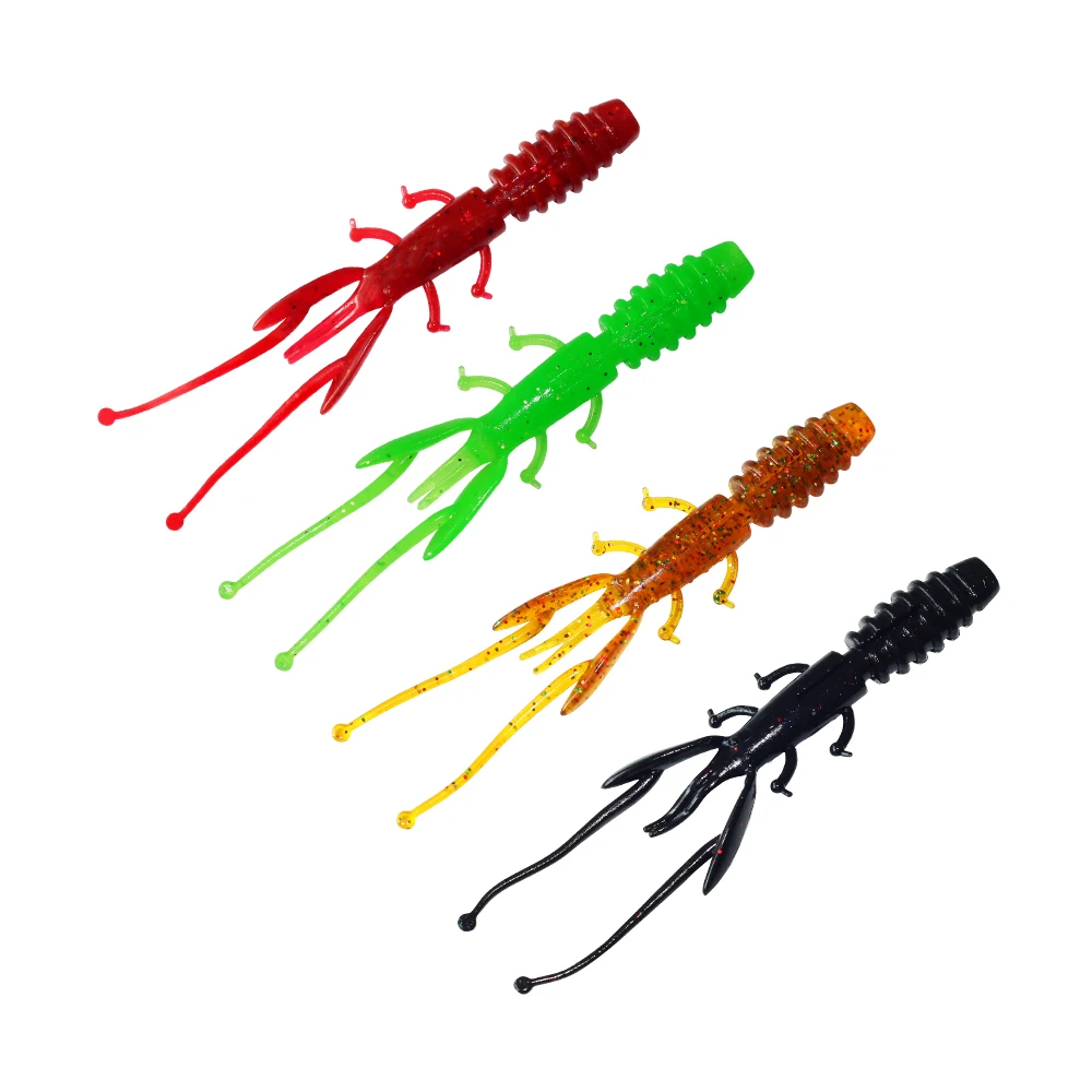 ILURE15 Artificial Silicone Fishing Lures Soft Bait Bionic Shrimp