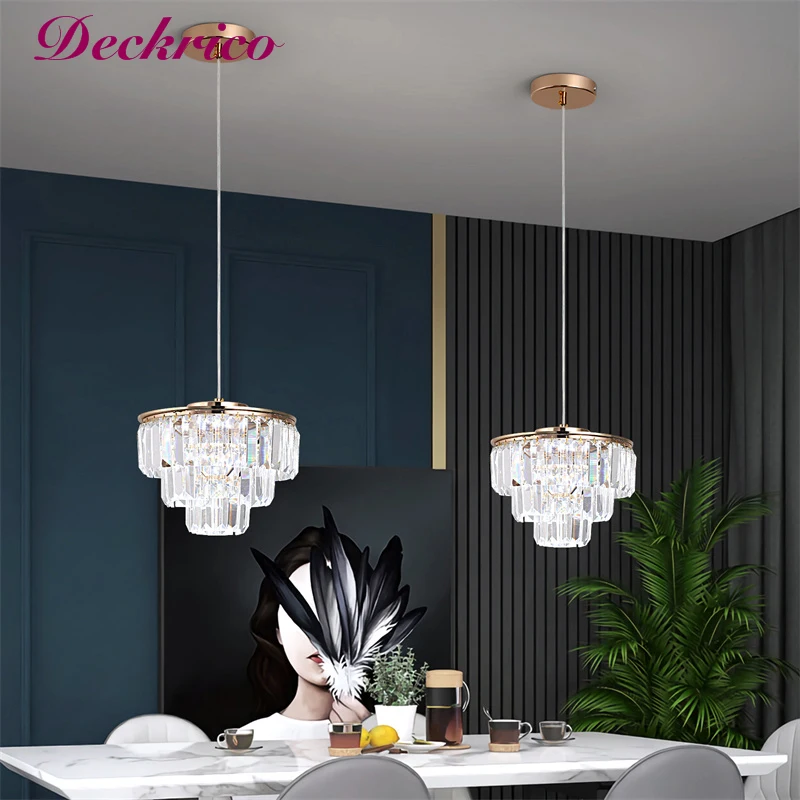 

Modern Pendant Light K9 Crystal Ceiling Lamp Dimmable Creative Nordic Light Fixtures Lighting Luminarias Lustres For Dining Room