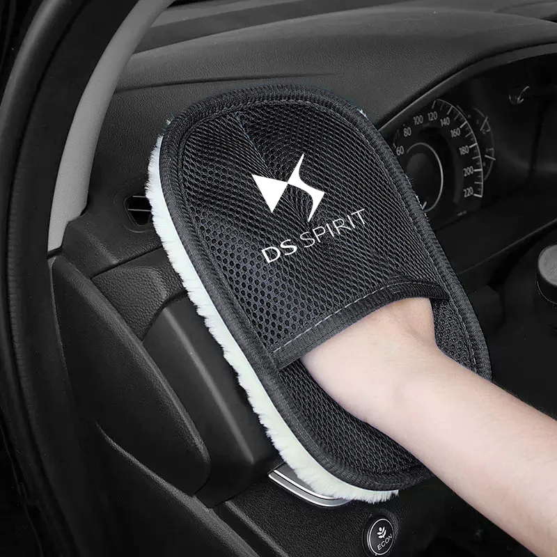 Car Wash Gloves Cleaning Care Dirt Removal Waxing Tool Accessories For DS SPIRIT DS4S DS5 5LS DS3 DS4 DS6 DS7 DS9 WILD RUBIS