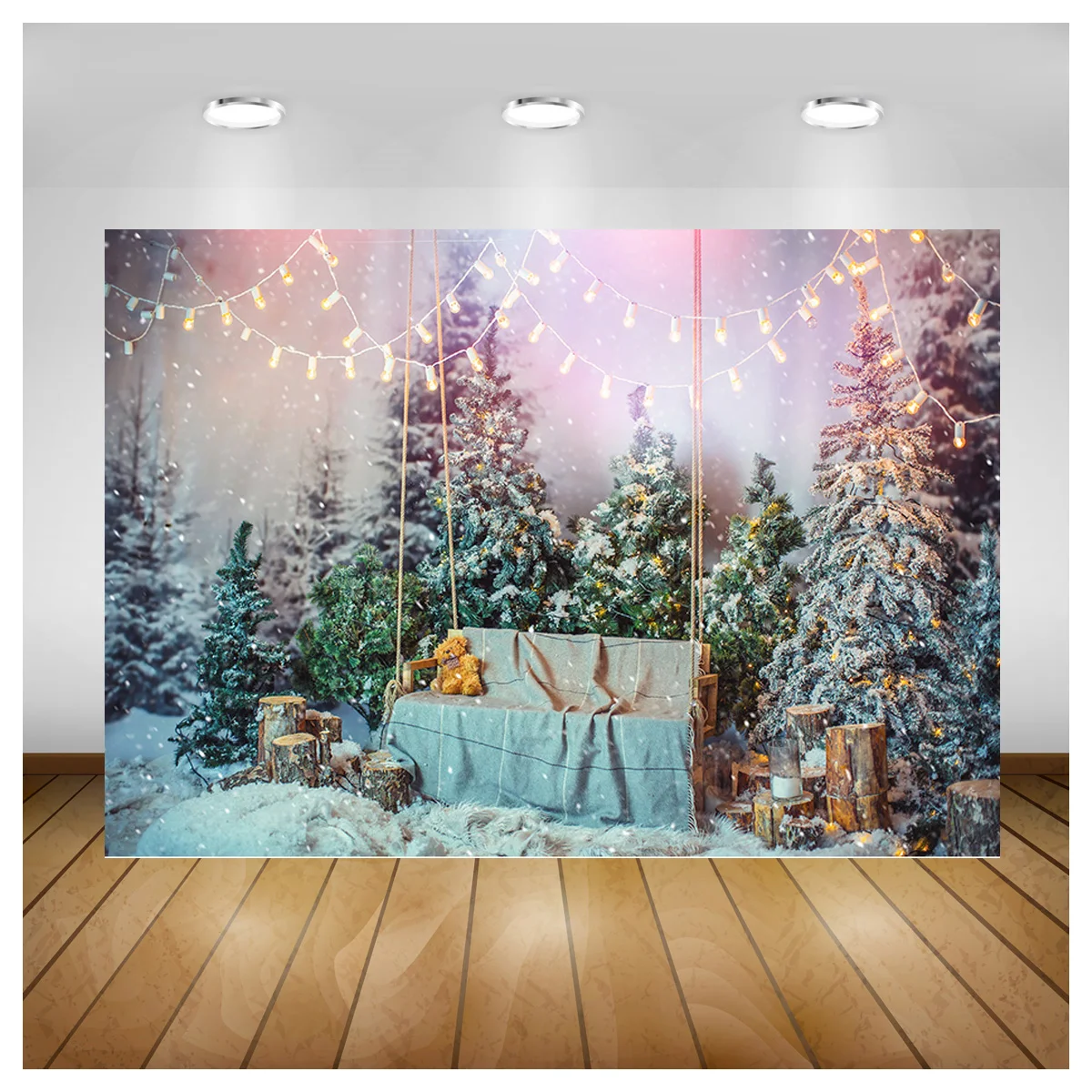 

ZHISUXI Christmas Party Decor Backdrop Baby Tree Gift Photography Background Photocall Photographic Prop Photo Studio SDJ-03