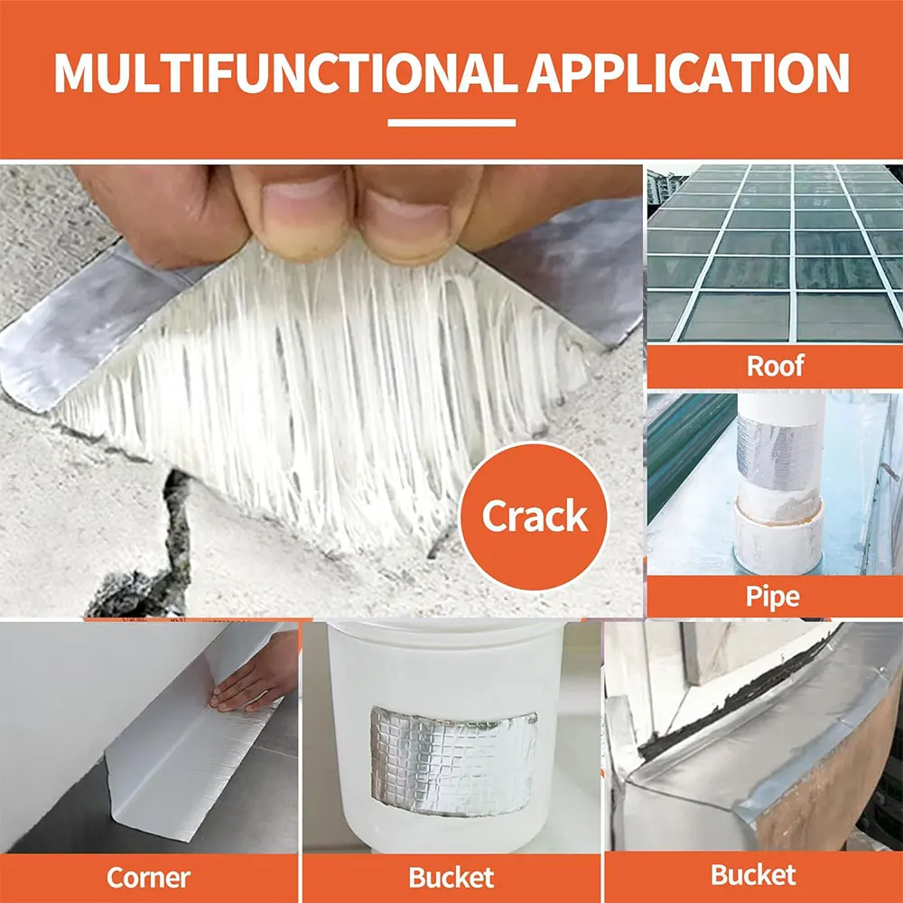 5cm Waterproof Tape Selfadhesive Butyl Sealing Tapes Roof Repair Sealed Adhesive Sealant Duct Fix Garden Hose Stop Leak Material