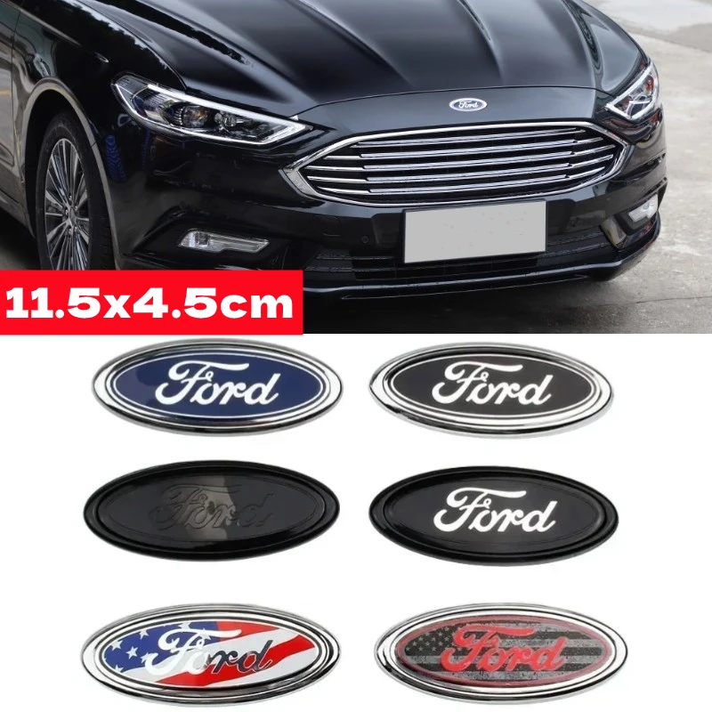 11,5x4,5 см ABS Автомобильный капот эмблема для Focus 3 MK2 Fiesta Mondeo F150 Ranger, Fusion Kuga MK4 MK7 автомобильный передний значок аксессуары