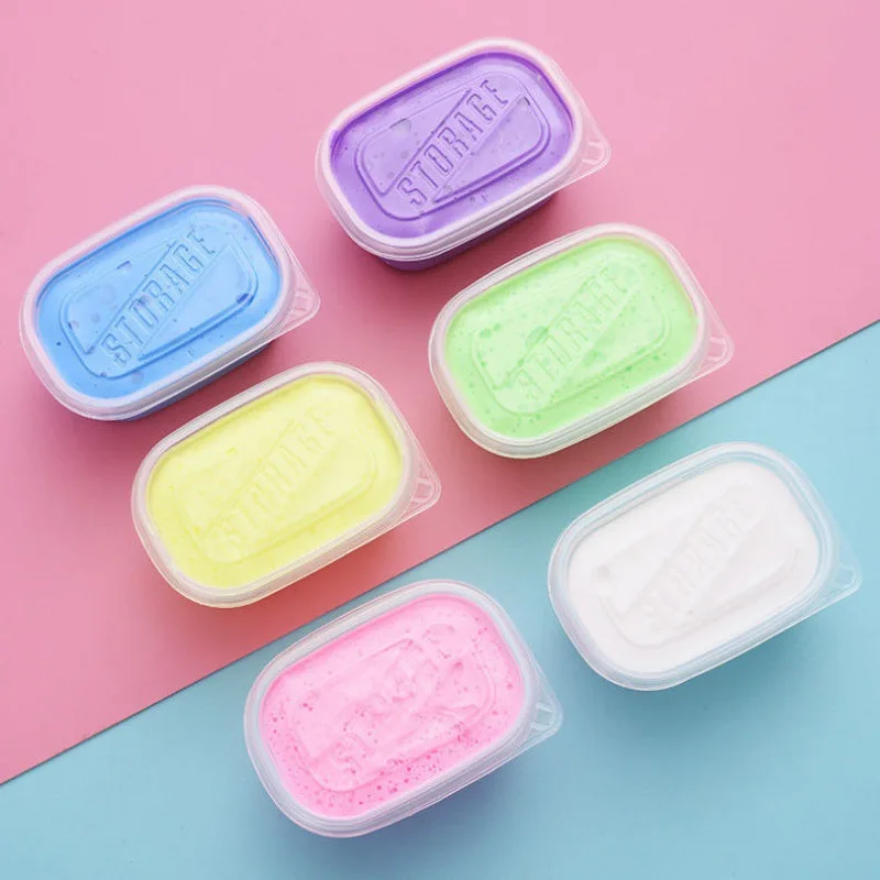 Slime 110ml Fluffy Slime Cake Animal Candy Fruit Butterfly Super Elastic Non Stick Squeeze Toy Slime Kit Pressure Kawaii DIY 10pcs fruit slime kit resin avocado charms supplies cute kawaii accessories diy filler decoration for fluffy cloud slime