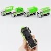 4Pcs/set Mini Inertial Pull Back Sanitation Car Plastic Vehicle Garbage Truck Model Educational Toy for Kids Boy Birthday Gifts 4