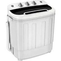 ZENY Portable Clothes Washing Machine Mini Twin Tub Washing Machine 13lbs Capacity with Spin Dryer,Compact Washer 1