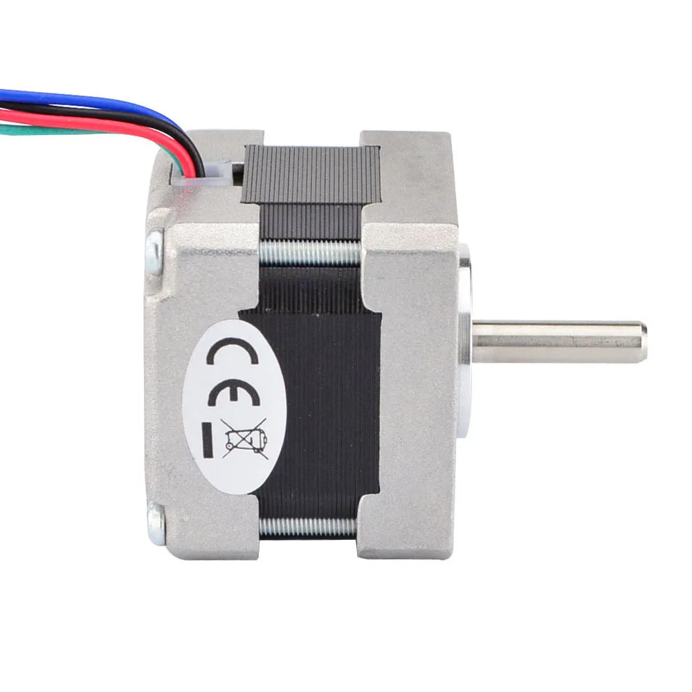 STEPPERONLINE Nema 16 스테퍼 모터 바이폴라 1.8deg 21Ncm 0.4A 39x39x34mm 4선 CNC 3D 프린터