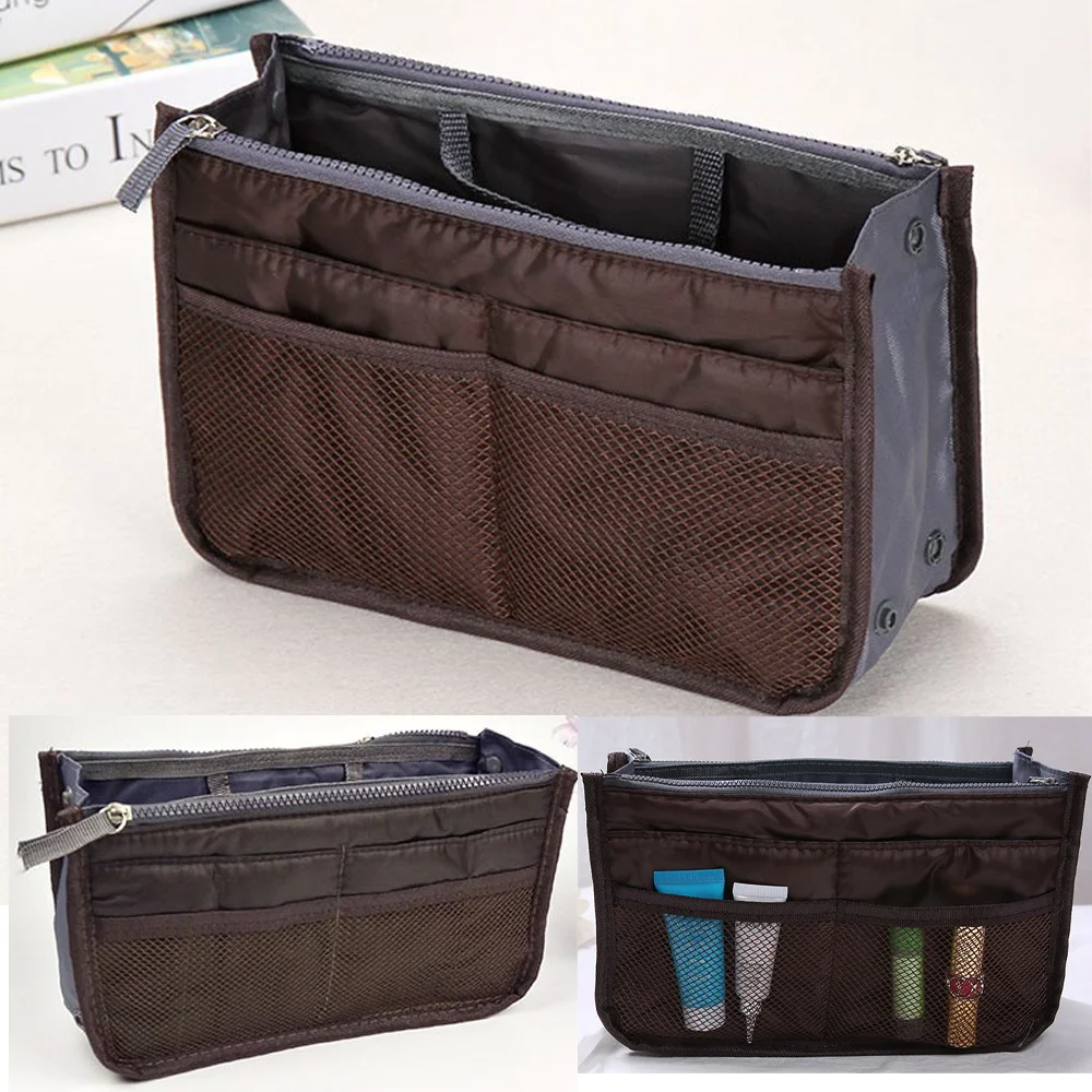 Multipurpose Large Capacity Organizer Insert for Handbags and Travel Use