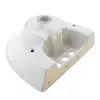 16" Compact White Pedestal Bathroom Sink with Overflow Heavy Duty Grade A Vitreous China Construction Easy Installation Vintage 6