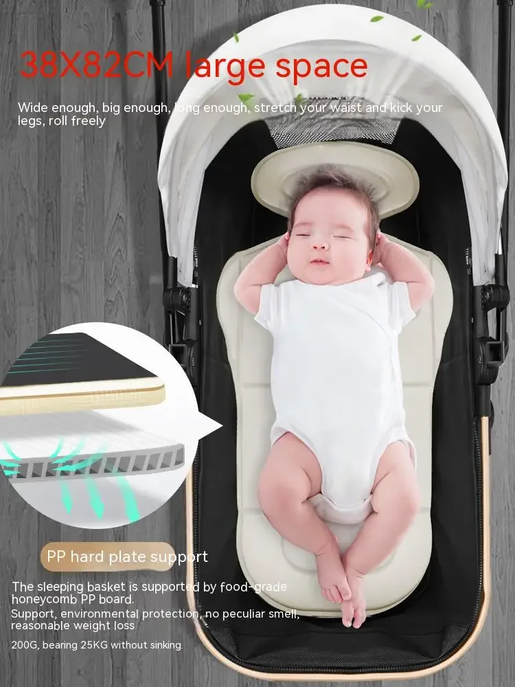 Baby stroller 3in1 with car seat High Landscape Stroller caetoon Baby Carriage Foldable Stroller Bassinet Puchair Newborn