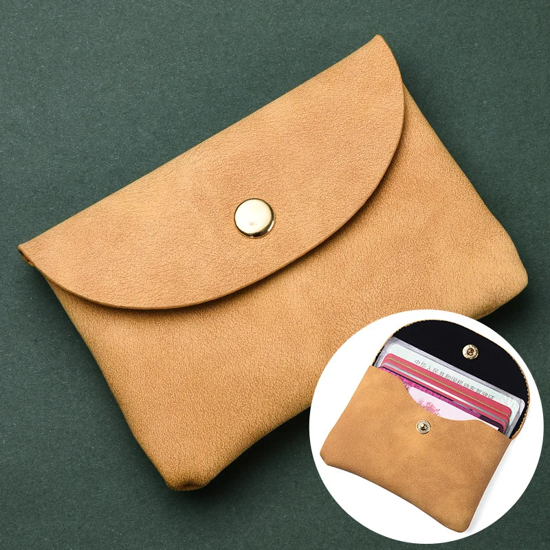 Vintage-Inspired Double Layer Coin Purse - Soft PU Leather Wallet with Multi-Pocket Zipper Bag