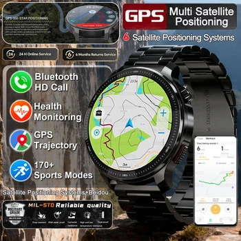 Military GPS Smartwatch with Offline Maps