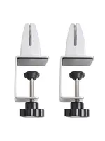 2pcs Office Desk Partition Clip  Adjustable Screen Fixed Clip Glass Clamp Desktop Bulkhead Furniture Fixture Clamps Hardware 1