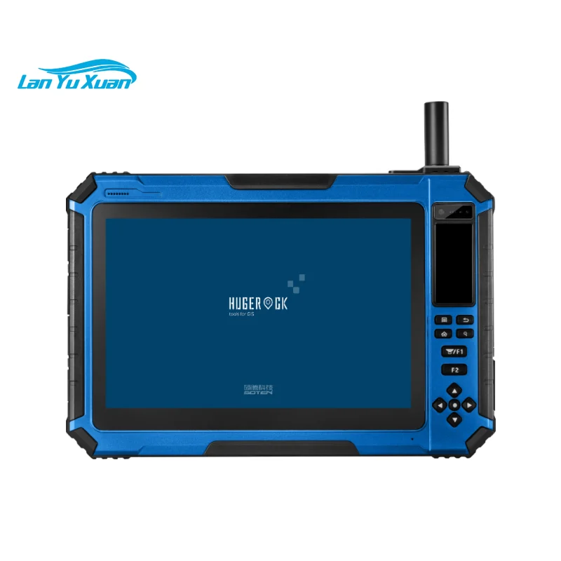 

HUGERCOK G101N waterproof rugged tablet 10.1" android 10.0 industrial 1000nit mah 14600mah big battery rtd gps gnss surveying