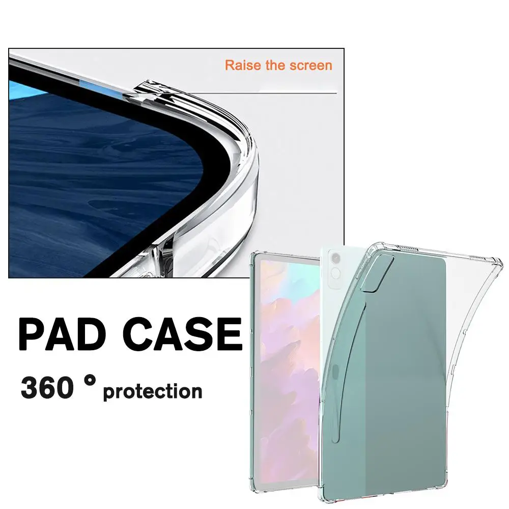 

For Lenovo Xiaoxin Pad Silicone Protective Cover 12.7inch Tablet Case TPU Back Cover For Lenovo Tab P12 Cover Y9X0