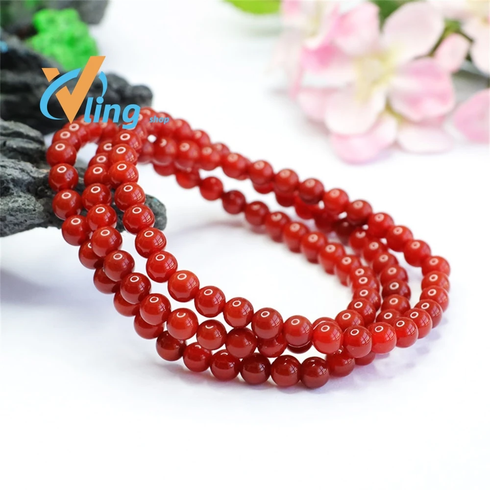 108 Natural Red Agate Hand  String Holiday Giftyoung People Trending Products 2022ukrainian StylePersonalized Fashion Luxury