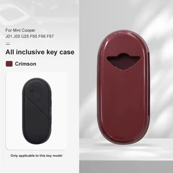 Premium Car Key Cover Protector for Mini Cooper Accessories (Crimson)