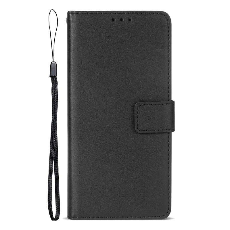 Luxury Leather Flip Wallet Phone Case with Card Holder and Holster
