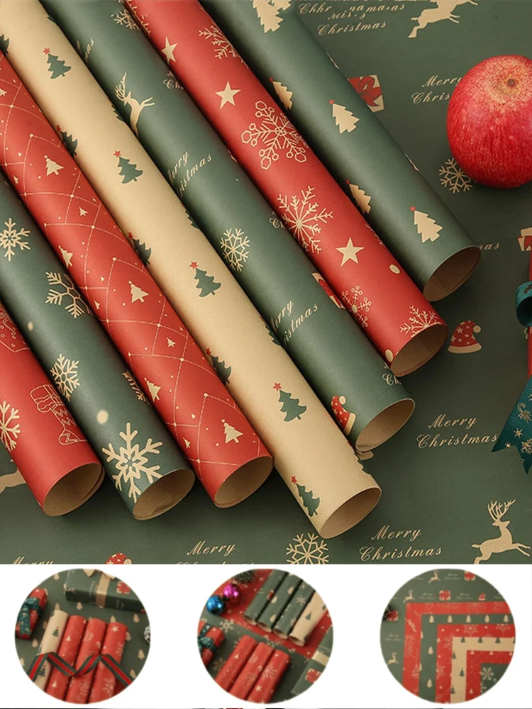Happy Birthday Wrapping Paper flower wrapping paper floral wrapping paper gift wrapping paper craft paper handmade craft paper handmade paper 50*70cm Christmas Colorful DIY Flower Wedding Xmas Party Gift Packing Decor DIY Crafts Papers