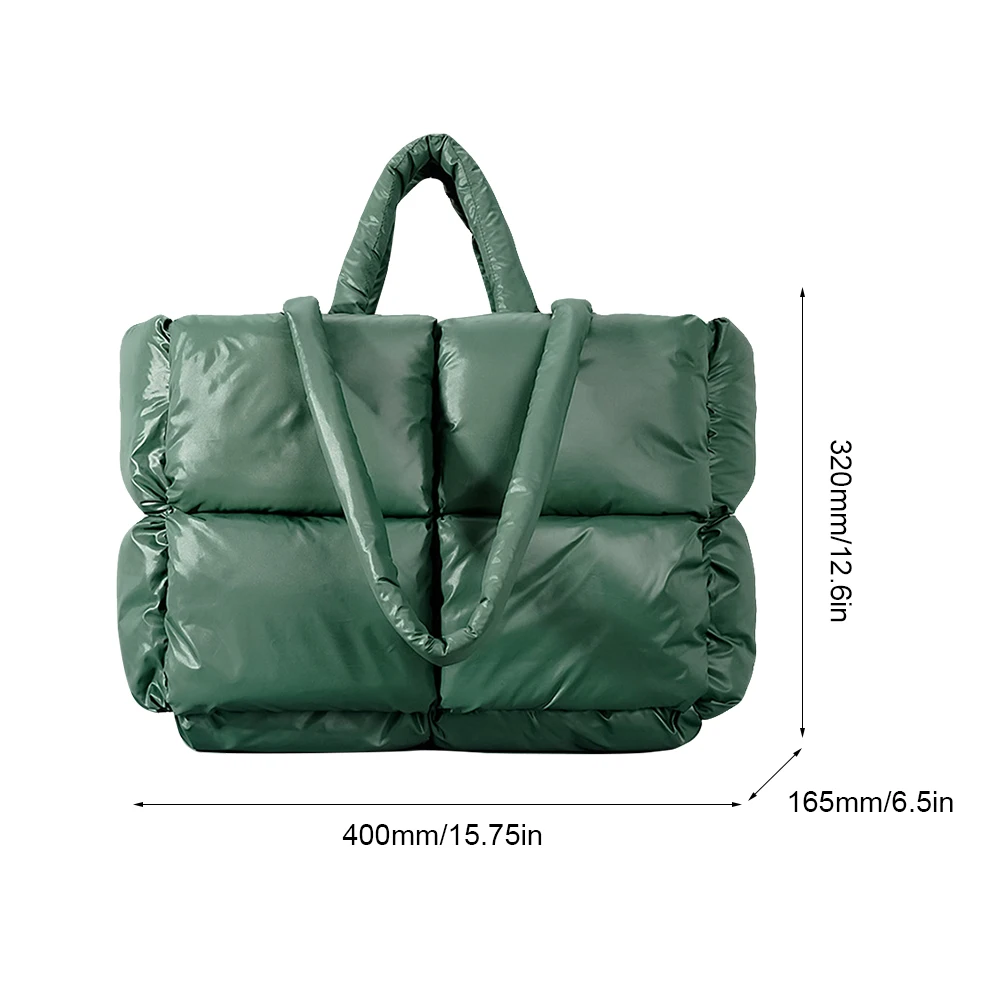 Fashion Down Women Totes Space Cotton New Handbag Quilted