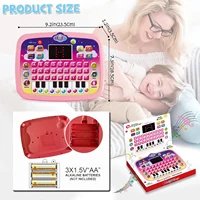 Kids Tablet, Educational Learning Pad with LED Screen, Early Development Interactive Electronic Toy for Boys & Girls 2