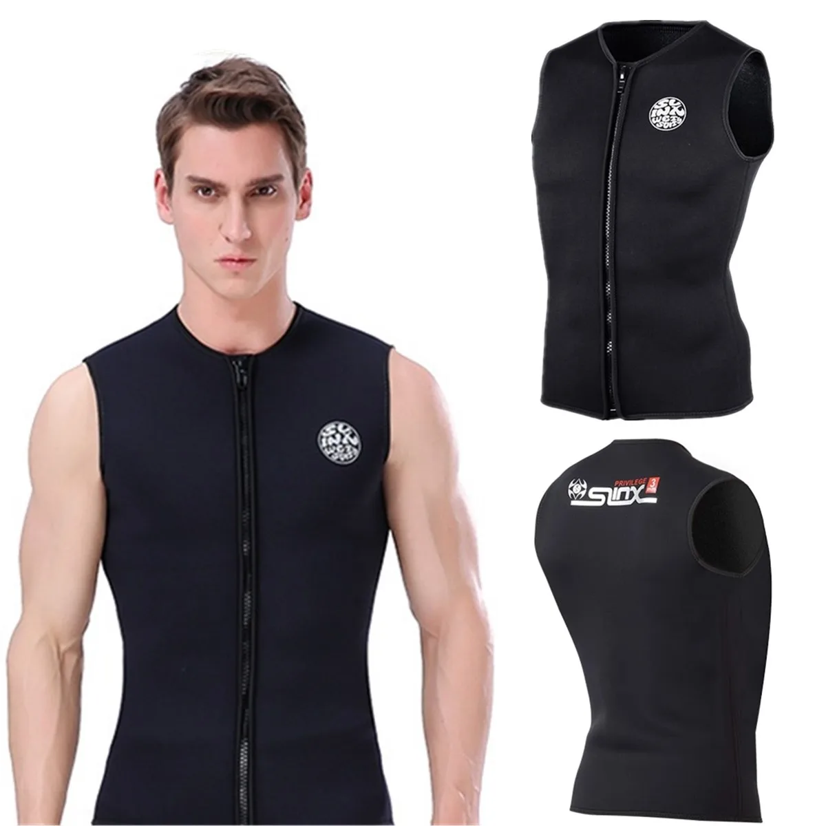 3MMWetsuitsNeopreneSleevelessWetsuitVestforDivingSurfWindsurf