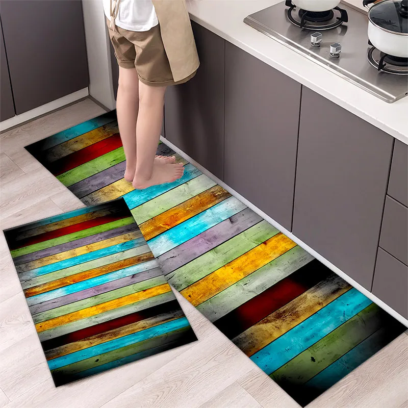 thumbnail image 1 of Alfombra de cocina con estampado de letras, lavable, para entrada de casa, dormitorio, sala de estar, decorativa, 1 of 5