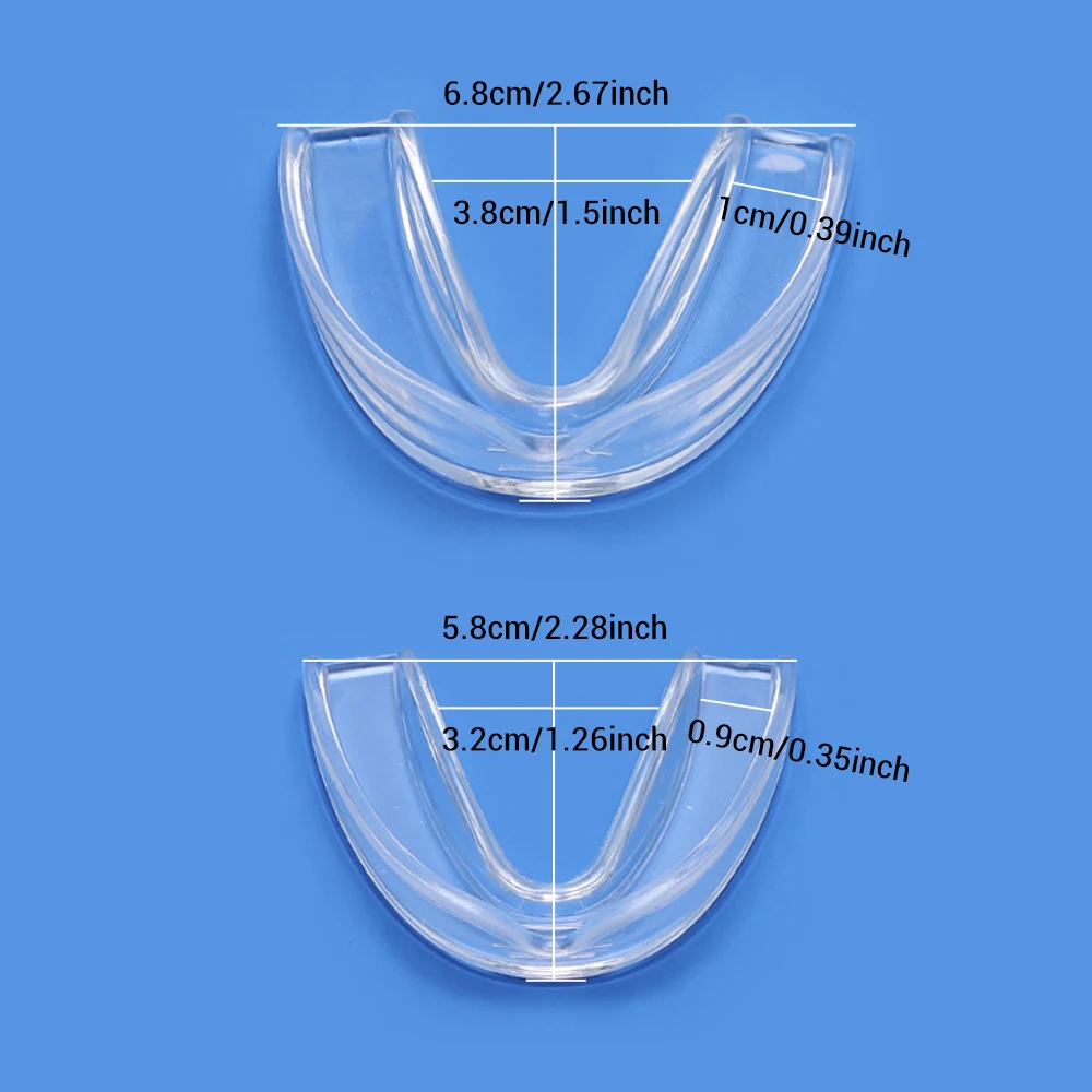 Anti Snoring Nose Clip Mouth Guard with Storage Case For Anti Snoring Bruxism Mouth Guard Snoring Stopper Improve Sleeping Teeth Bruxism 4pcs