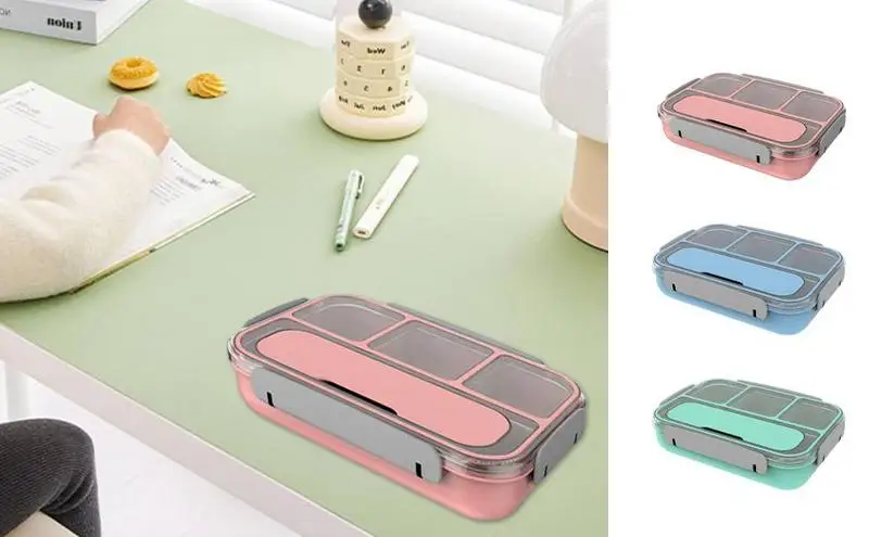 

Leak Proof Lunch Containers Single Double Layer Lunch Box Portable Compartment Fruit Food Box Microwave Lunch Box With Fork