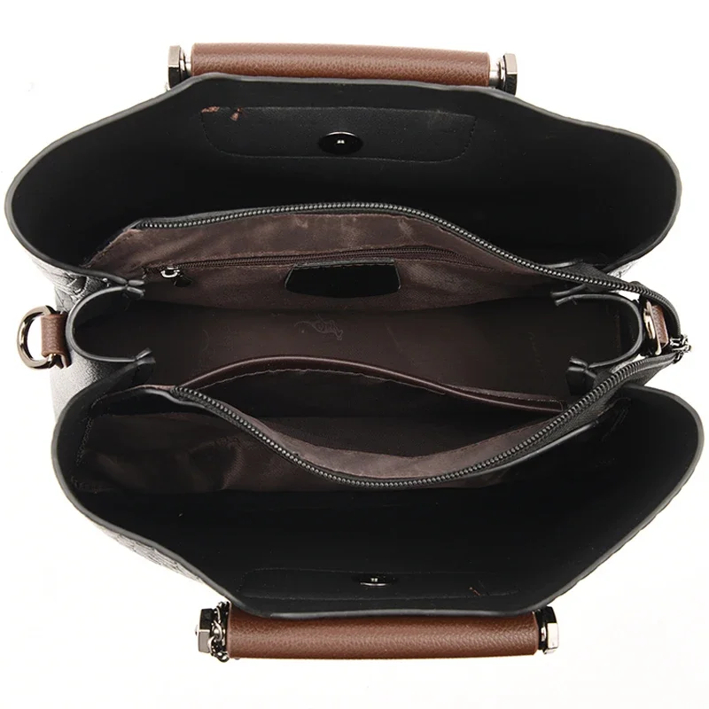 Genuine Brand Ladies Soft Leather Shoulder Bag Luxury Handbags Women Bags Designer Hand Bags For Women 2021 New High Quality Sac