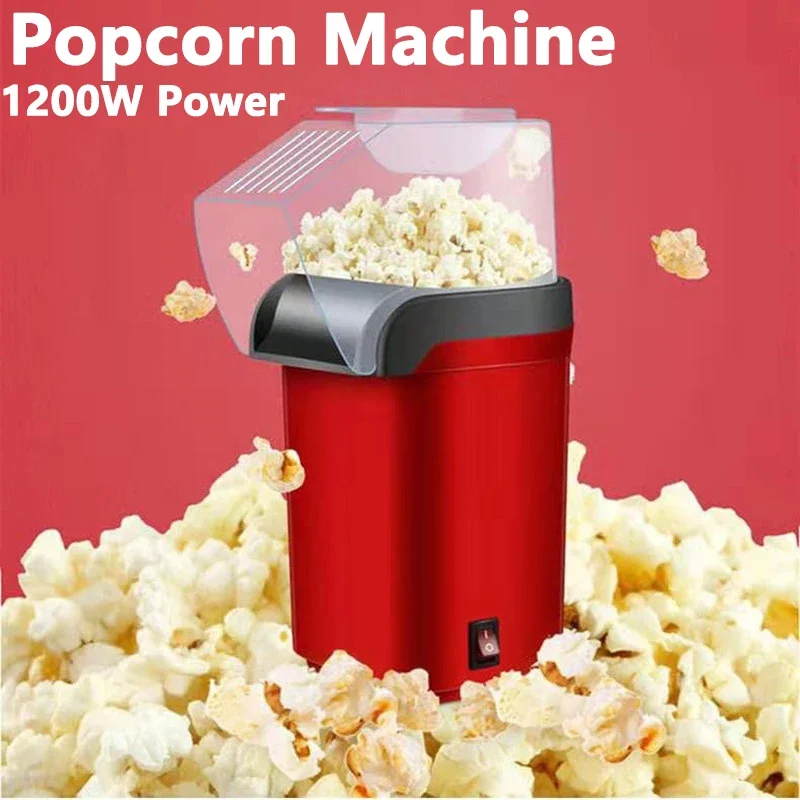 Mvckyi Oils-free Electric Corn Popcorn Maker Machine Automatic Small Heating Cereal Puffing Puffer Machine Home Appliance huazheng electric hz6531 crude oils and fuel oils tester astm d473 total sediment analyzer by extraction method