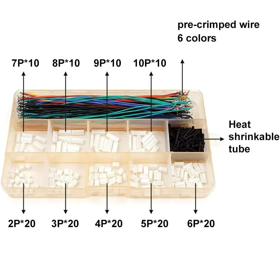 Kit Connettori PB1.25 E DP2.54 Mm - Cavi Pre-crimpati Da 20 Cm, Compatibile Molex PicoBlade | Per Elettronica - Foto 11