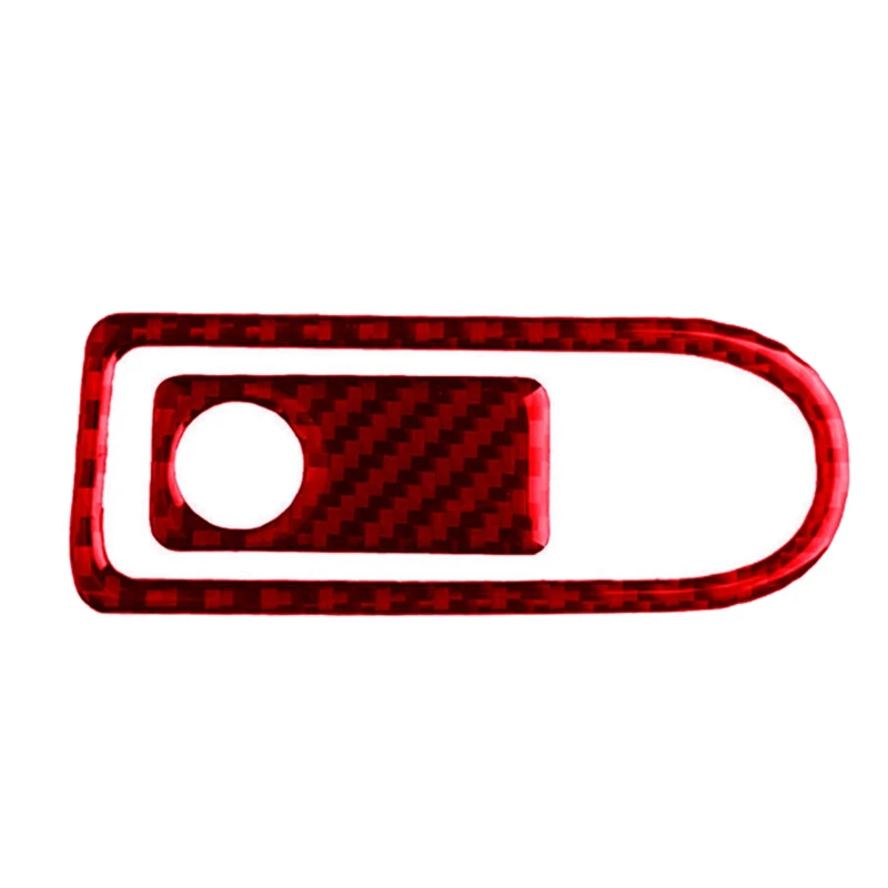 

Для Mercedes-Benz W204 2007-2013 Красный углеродное волокно Co-Pilot коробка для хранения крышка ручки аксессуары Запчасти