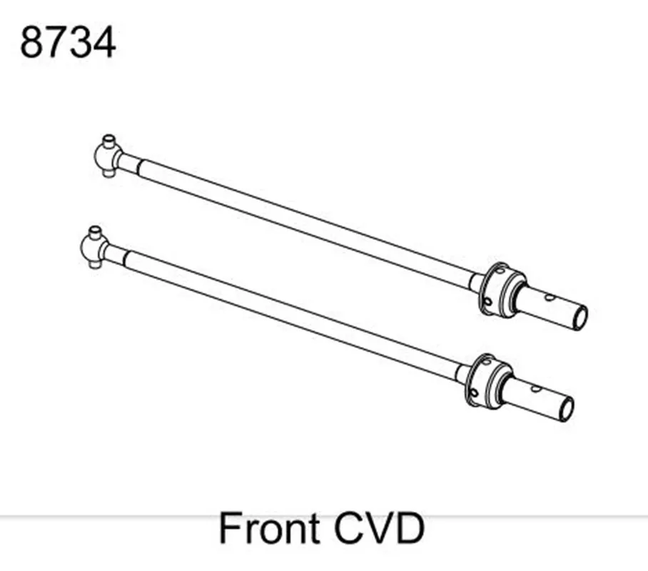 

ZD Racing MX-07 1/7 RC Front CVDParts Accessories 8734