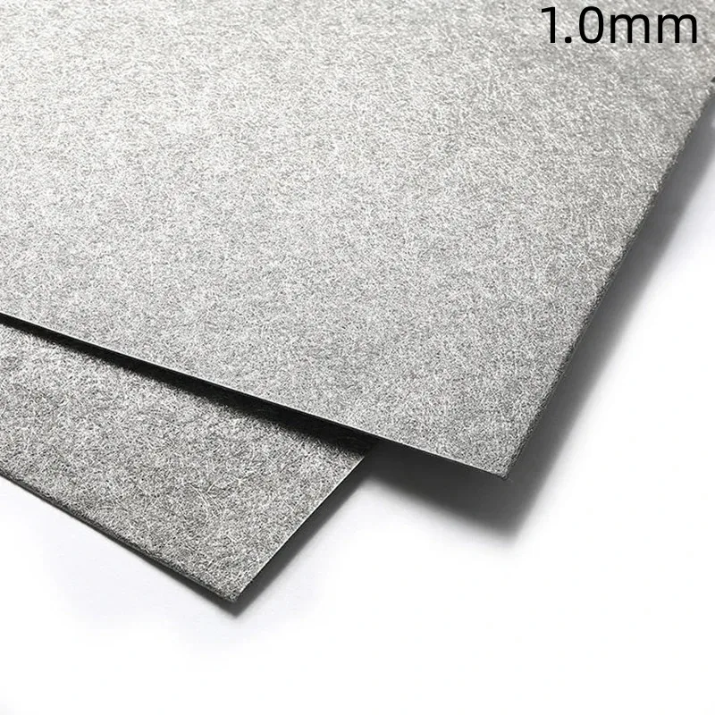 100x100mmx1.0mm Thick High Purity Titanium Fiber Paper Gas Diffusion Layer Fiber Sintered Ti Felt for Fuel Cell Research