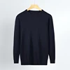 New Men's Classic Round Collar Sweaters 2024 Holiday Casual Pullovers Stylish Thermal Caramel Navy-blue Long Sleeve Clothes Male 3