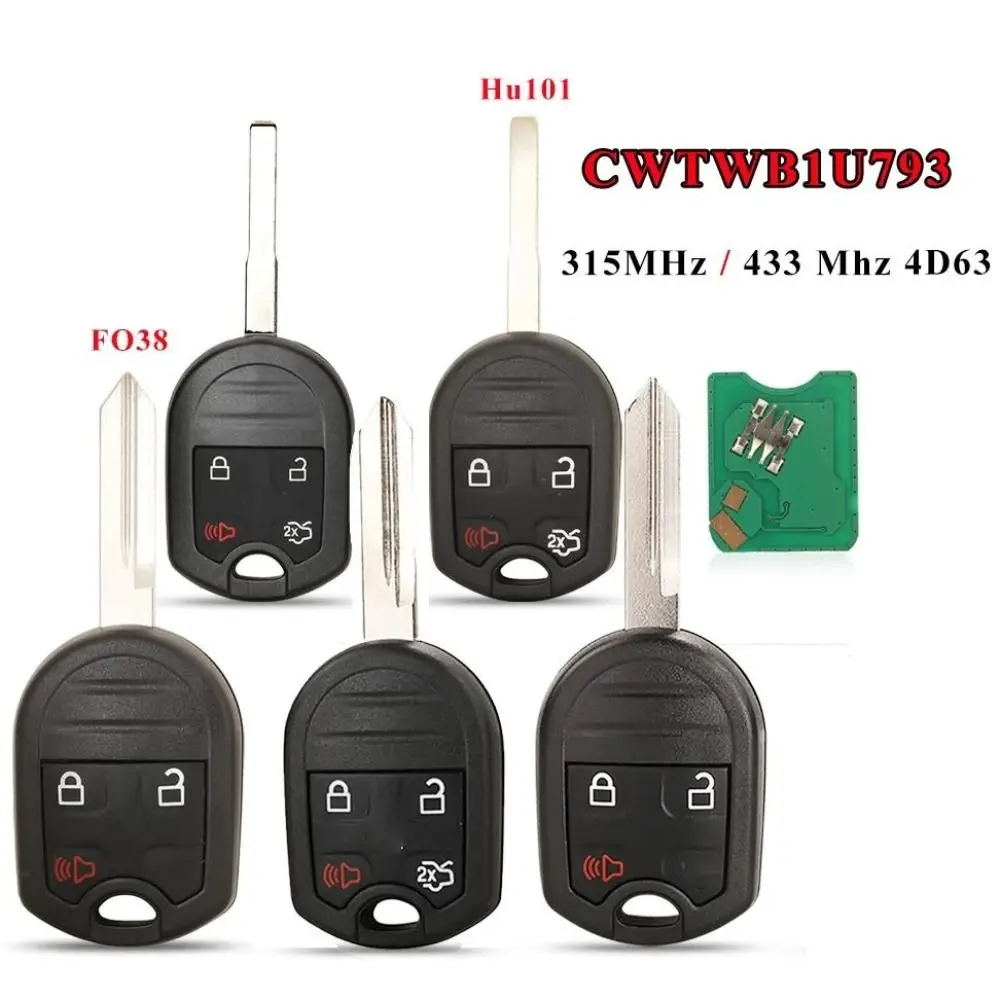 

Portable CWTWB1U793 Remote Key 3/4 Buttons Automotive Key Car Key Fobfor Edge|for Ford Escape|for Ford Expedition