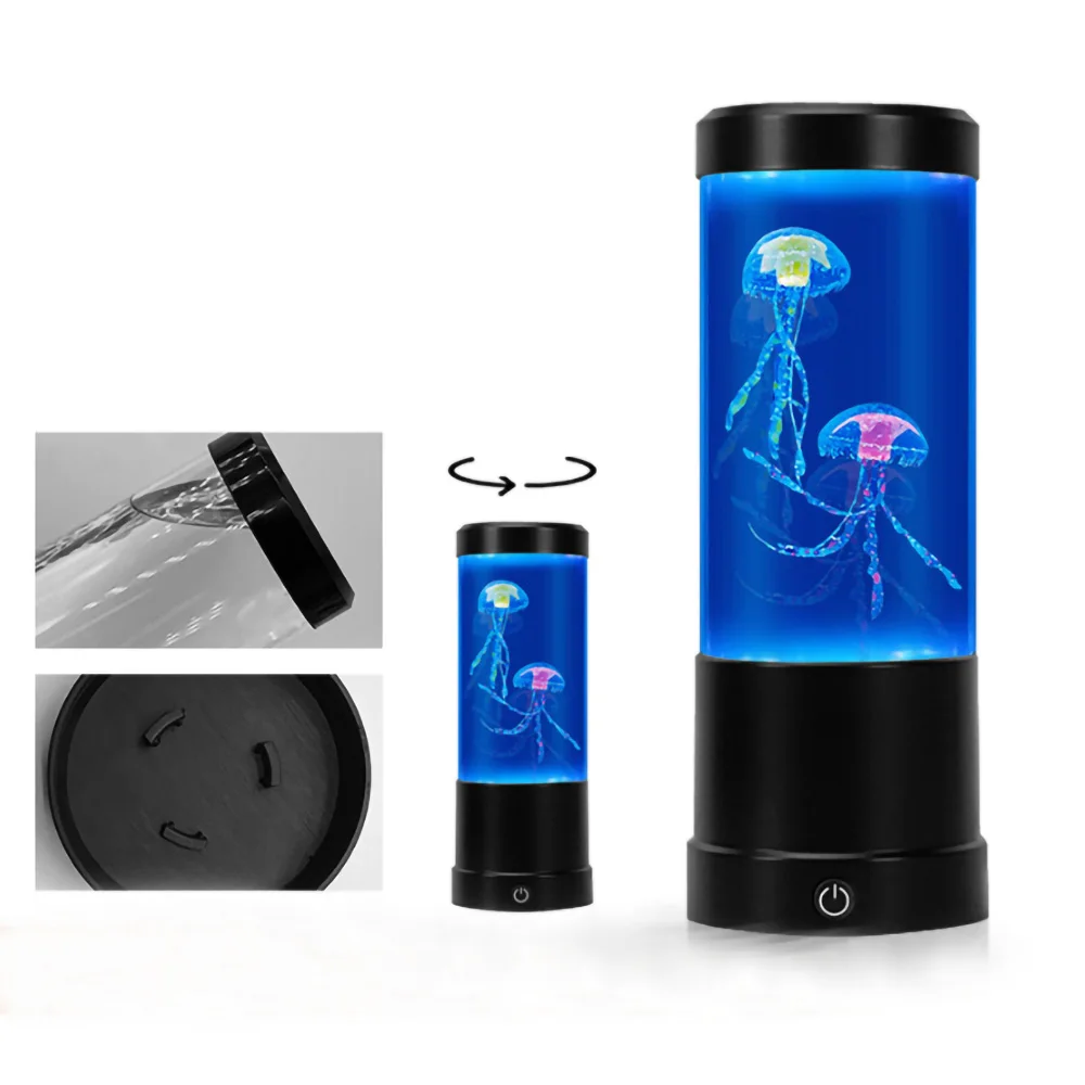 Color Changing Jellyfish Lamp Usb/Battery Powered Table Night Light Children'S Gift Home Bedroom Decor Boys Girls Birthday Gifts 6
