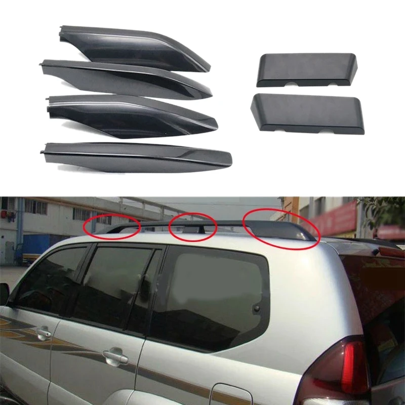 

Car Roof Rack Cover Roof Bar Roof Rail End Shell For Toyota Land Cruiser Prado Fj120 2003-2009