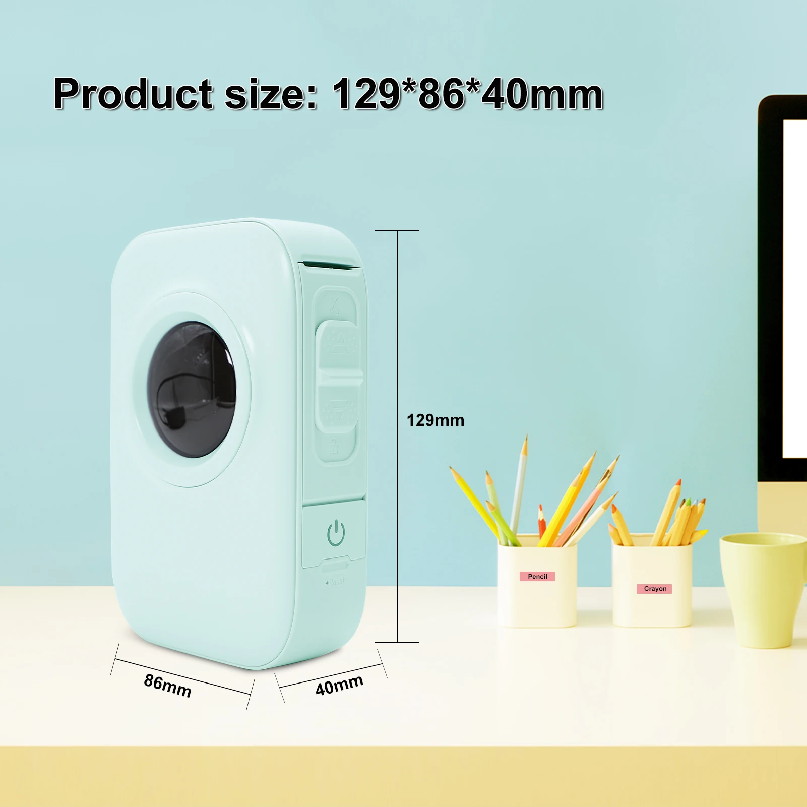 D30 Pro Label Printer Pocket Smartphone Label Maker BT Wireless Thermal Printing 203DPI Support 15mm Width Adhesive 