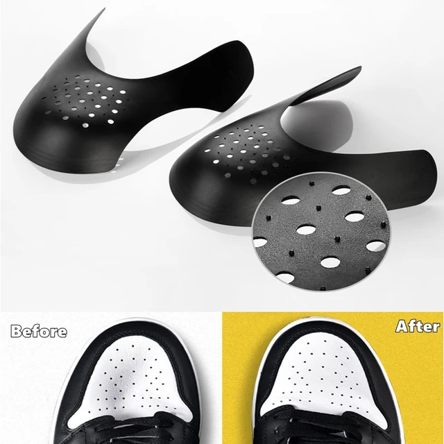 Protector de zapatillas antiarrugas, Protector Flexible y transpirable,  soporte para la punta de la grieta, ensanchador