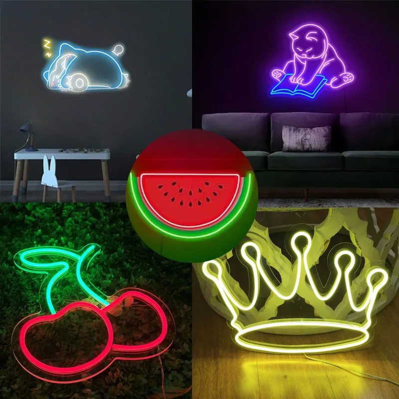 

Custom Led Cute Neon Sign Indoor Wall Lights Event Party Christmas Decoration Shop Indoor Home Kids Room Decor Neon Signs Gift.