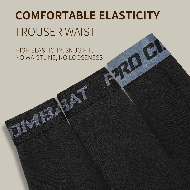 Warm Pants for Men Plush Thickened Autumn Winter High Elasticity Tight Fitting Sports Bottoms