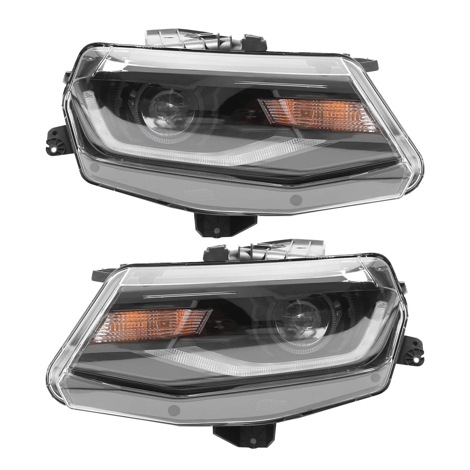 LED DRL Headlight For Chevy Camaro HID/Xenon LED DRL Projector Headlight Replacement R/L