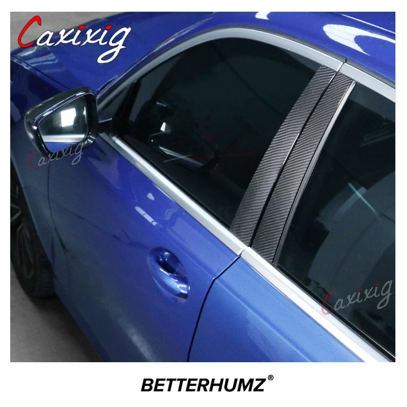 BMW용 탄소 섬유 차체 B C 필러 포스트 커버 트림 장식 스티커, F30, F20, G20, E90, F10, E60, G30, E46, E61, X5, E70, X1, X3 용
