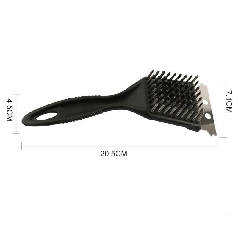 Barbecue Cleaning Tools Grill Brush Cleaning Brushes BBQ Brush Barbecue Grill Brush Stainless Steel Wire Bristles Scraper BBQ Grate Cleaner Kitchen Accessories Tools