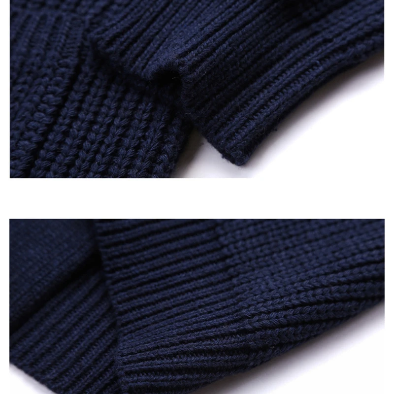 2023 New Spring Autumn Knitted Cardigan Men Solid Color V Neck Slim Fit Sweatercoat Turn Down Collar Casual Single Breasted Tops