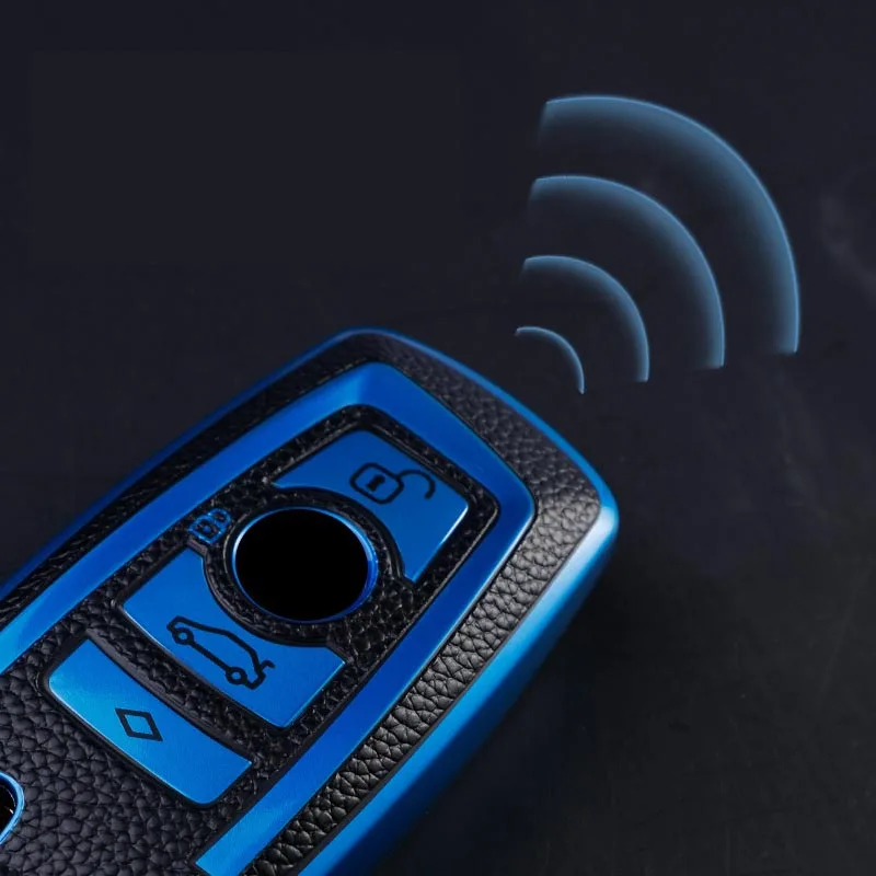 Cover chiate/telecomando per BMW F31 F10 F11 F30 F18 E46 118i 320i 1 3 5 7 Serie X3 F25 X4 M3 M5 del Sacchetto del Keychain Accessori Auto - S62263db5e04c4edb828324d885faa3c1I